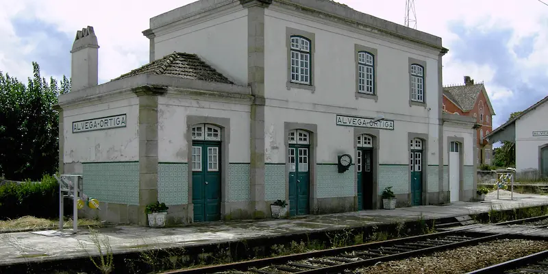Alvega Train Station In Portugal
