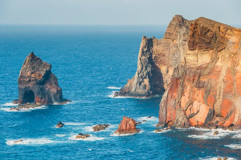 Cliffs At Ponta De Sao Lourenco Madeira Portugal