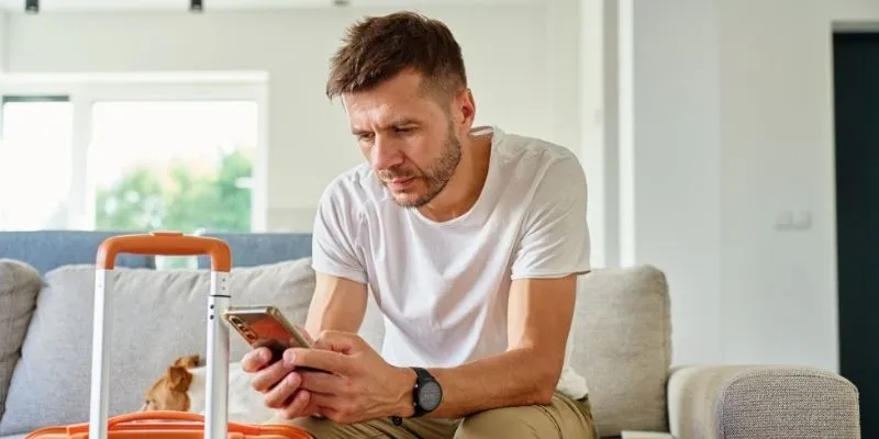 A Man Nervous To Travel Alone